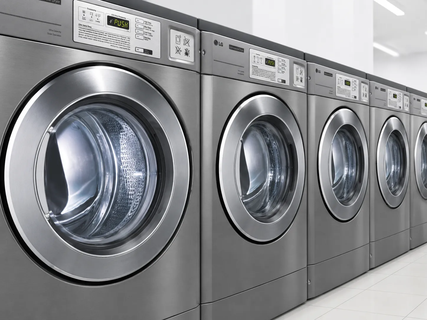 Linha LG Maltec em lavanderia com automacao - pagamento e uso integrados